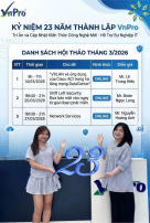 Click image for larger version

Name:	KỶ NIỆM 23 NĂM THÀNH LẬP VnPro – CHUỖI HỘI THẢO CÔNG NGHỆ THÁNG 3.png
Views:	0
Size:	50.3 KB
ID:	439043